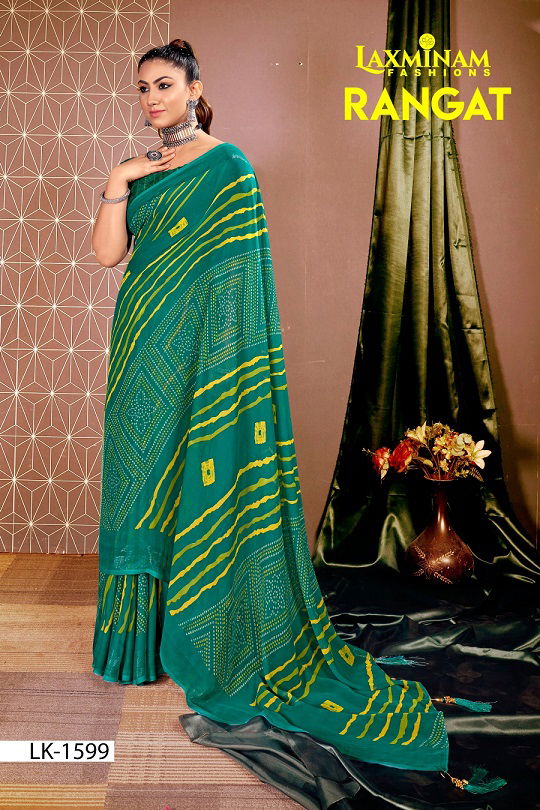 Laxminam Rangat Daily Wear Printed Sarees Catalog